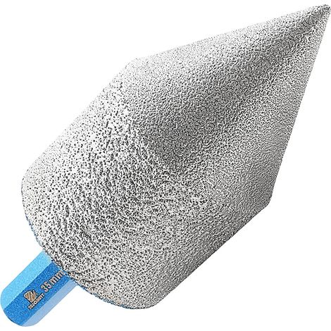 Foret à chanfreiner à doigts diamantés 3,5 cm – Foret sec pour agrandir et façonner les trous existants de porcelaine, céramique dure, granit, marbre tige hexagonale (1/5)