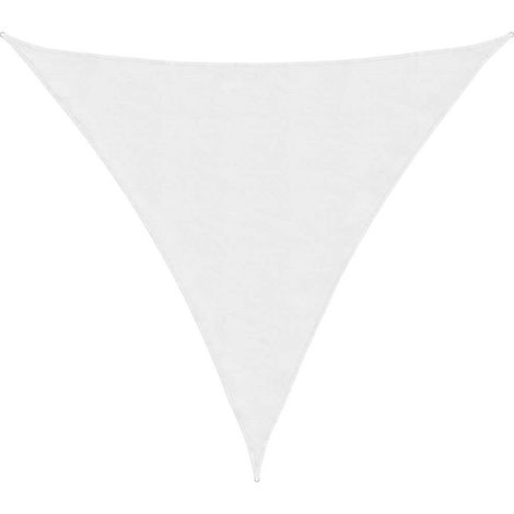 Maison Exclusive - Toldo de vela triangular tela Oxford blanco 3, (1/5)
