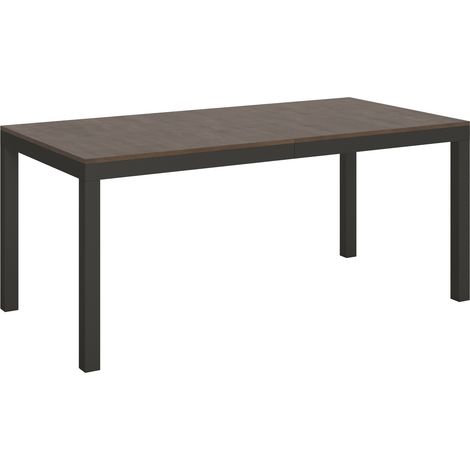 Tavolo allungabile 180/440x90 cm Everyday Evolution noce telaio e gambe antracite