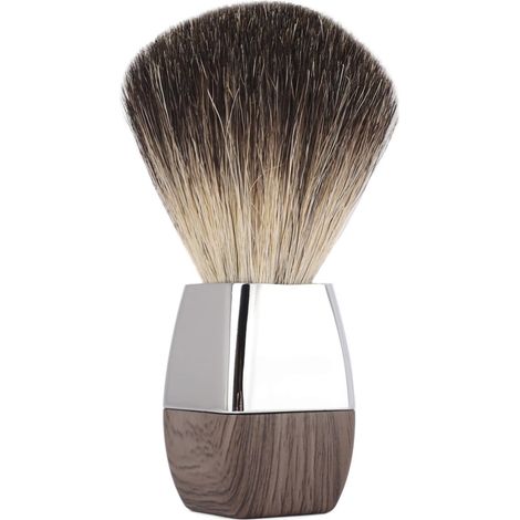 Pennello da barba in pelo di tasso per uomo, manico in acrilico e lega ultra resistenti, nodo posteriore super resistente, minima perdita di peli, schiuma rapida (1/5)