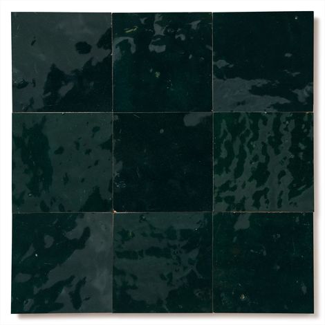 Zellige véritable Carrelage Artisanal - 10x10 cm - Bleu Océan (vendu par boîte de 0,5m²) (1/2)