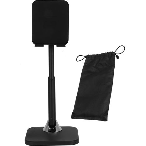 Support Tablette Et Téléphone Réglable - Alliage Robuste - Streaming Et Vidéo - Noir - 1 Pièce (1/5)