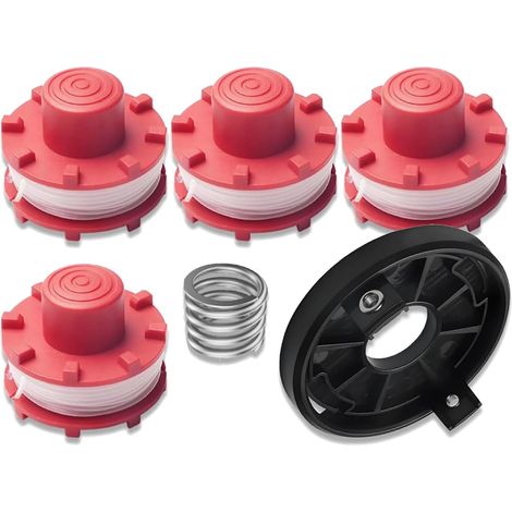 Set mit 4 Ersatzspulen für Einhell GE-CT 36/30 LI E Freischneider, 1 Ersatzspulenkappe, 1 Schneidkopf, für Einhell Ersatzspulen 3405096 (1/5)