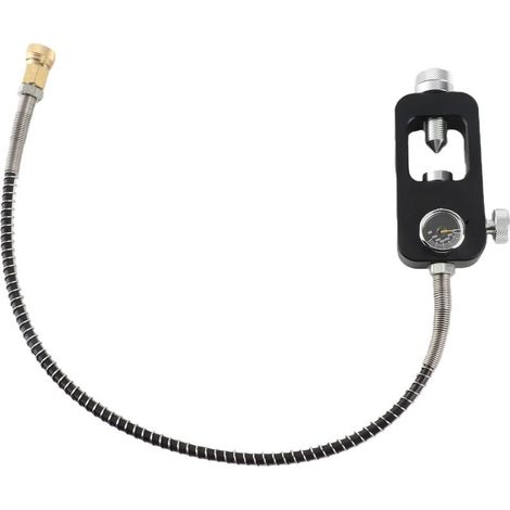 Adaptateur de Plongée Sous-Marine avec Tuyau et Bracelet pour Bouteille d'Air- (1/2)