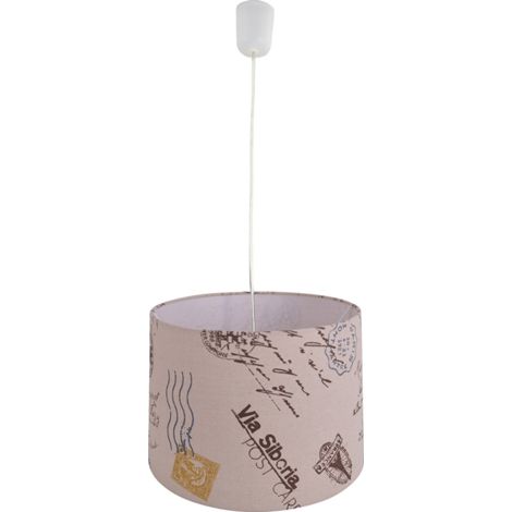 Naeve PRINT Plafonnier cylindrique marron