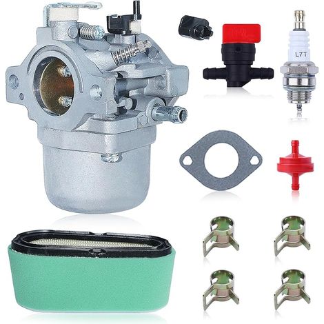 Kit de Carburateur et Filtre à Air pour 699831 799226 496894 498027 284707 286707 799728 et Plus de Modèles, Air + Pré Filtre Double Filtration Accessoires 11 en 1 (1/5)