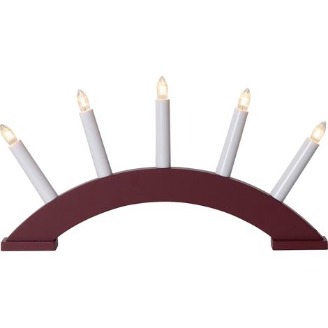 Lustre de fenêtre, Bois, Rouge (1/2)