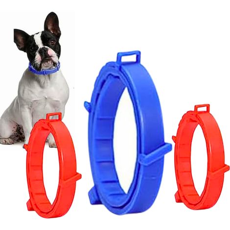 Collar antipulgas y garrapatas ajustable e impermeable para perros y gatos - Tallas pequeña, mediana y grande - Paquete de 3 - OTROS (1/4)