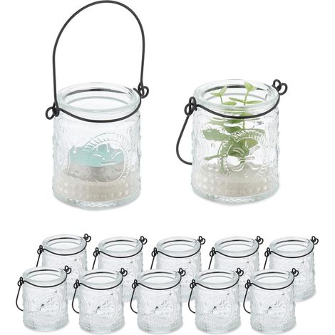 Photophore, Set de 12, Verre avec Anse, intérieur (1/5)
