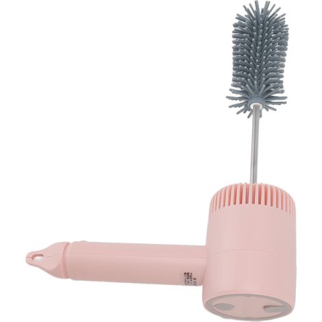 Brosse à Bouteille Électrique USB 3 Modes 360° avec Têtes de Brosse Remplaçables pour Nettoyage Biberon