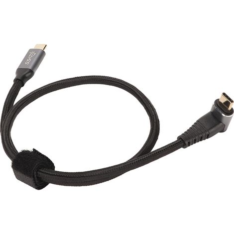 Câble USB-C à 90° 4K 60 Hz compatible PD100 W, type C 3.2 Gen2, câble de charge rapide USB-C toutes fonctions pour Steam Deck (1/5)