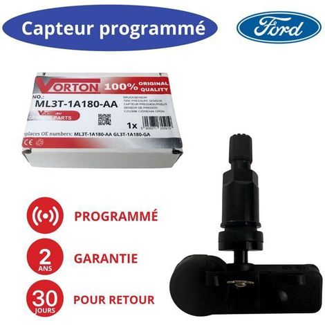 Sensore TPMS Ford/Lincoln 315 MHz preprogrammato nero - Bronco, Expedition, F-150, F-250, Navigator