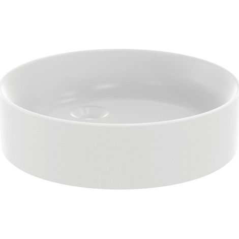 Bol rond Conca o.Hl. o.Ül. 450x450x110mm blanc de soie