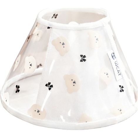 Collerette de récupération transparente en EVA pour animaux - Étanche, Velcro ajustable, bord souple, collerette Elizabethan pour chiens et chats (1/5)