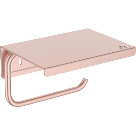 Ideal Standard ALU+ - Porte-papier toilette avec étagère, Rose BD592RO (1/3)