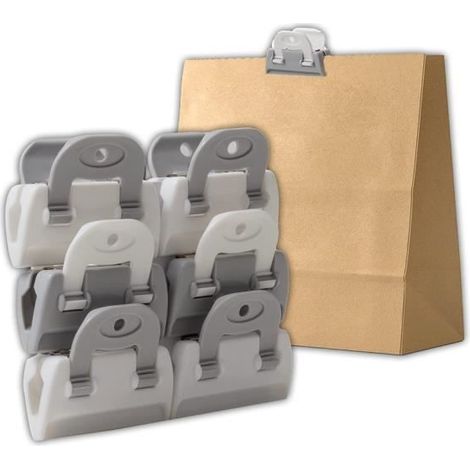 Clips de Fermeture - Non spécifié - Lot de 6 - Plastique Résistant - Antidérapant - Multi-usages (1/4)