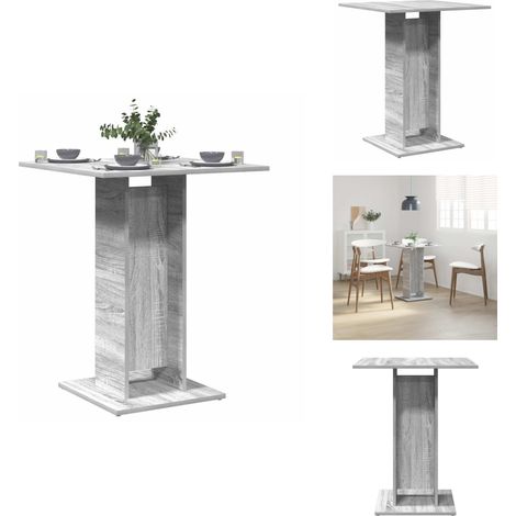 Bistrotisch Grau Sonoma 60x60x75 cm Holzwerkstoff - Esstisch - Bistrotisch - Holztisch - Wohnzimmertisch - Grau (1/5)
