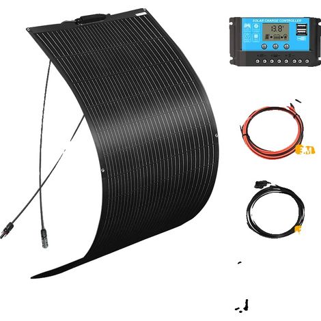 Panneau Solaire, Design Étanche, Haute Efficacité, kit 150W 12V (1/2)