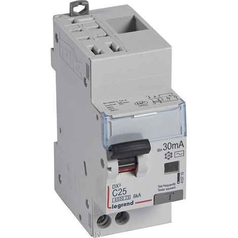 Differentieel Automaat DX3 1P+N Karakteristiek C 25A 30mA 4,5kA - LEG410715