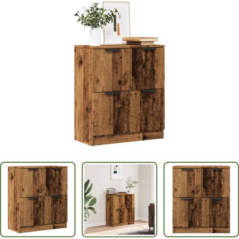 vidaXL Stauraum Kommode - Sideboard Altholz-Optik 60x30x70 cm Holzwerkstoff (1/5)