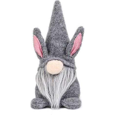 Décoration de Pâques : poupée sans visage, adorable poupée lapin, accessoires de fête (1/5)