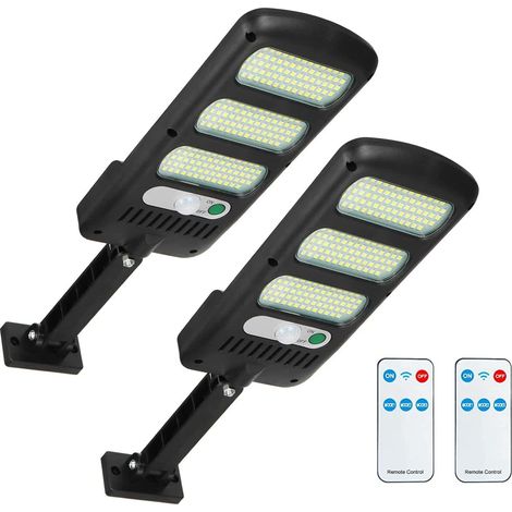 Lampe solaire extérieure à détecteur de mouvement à DEL avec poteau réglable à 180 ° (1 pièce) (1/5)