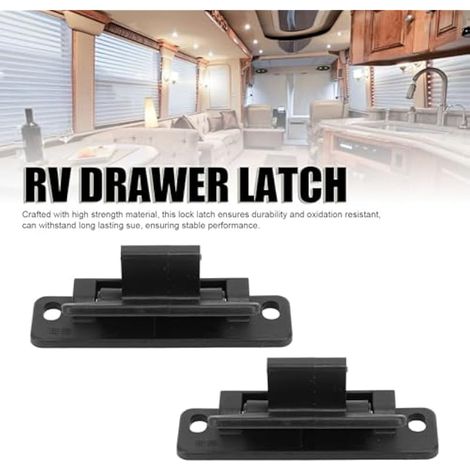 Serrure Armoire VR, Robuste Verrouillage Placard 2 Ensembles Noir pour Camping Car Remorque Bateau Caravane et autres applications (1/3)