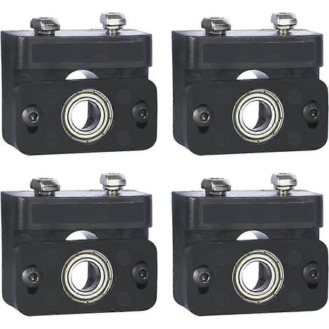 Bloc de fixation de vis mère pour axe Z, support de fixation de vis mère pour imprimante 3D CR-10 Ender 3 T8, support de roulement de tige Z (4 pièces) (1/5)