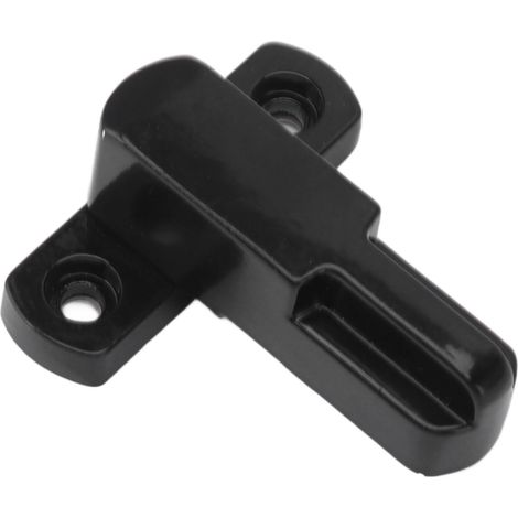 Verrou de fenêtre en alliage d'aluminium antivol de type T, universel, sécurité enfant, noir. (1/5)