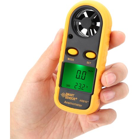 ANémomètre numérique LCD portable SMART SENSOR AR816+ - Testeur de vitesse du vent (1/5)
