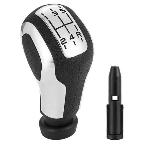 Schwarzer 5-Gang-Schaltknauf mit Adapter für Peugeot Picasso Saxo (1/4)