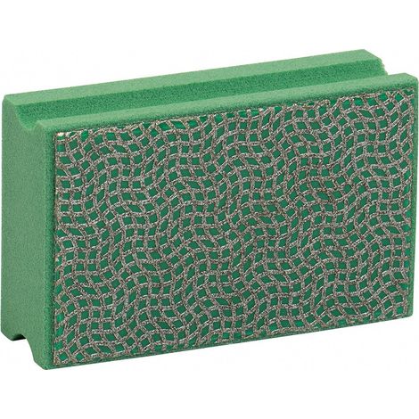 Cale diamantée dure Sidamo 11200095 94 x 58 mm Grain 60 pour ponçage et polissage des carreaux de céramique et pierres naturelles