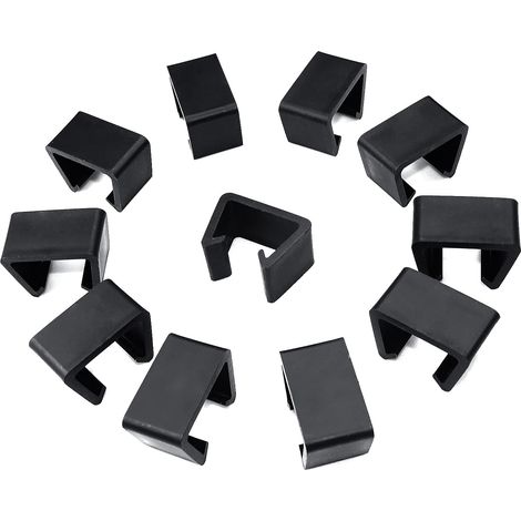 Lot de 12 clips d'alignement et attaches de chaise en rotin, connecteur sectionnel pour canapé d'extérieur et chaises de patio (1/5)