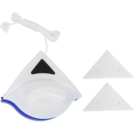 Nettoyeur de vitres magnétique double face pour fenêtres domestiques, brosse-raclette pour surfaces vitrées (1/5)