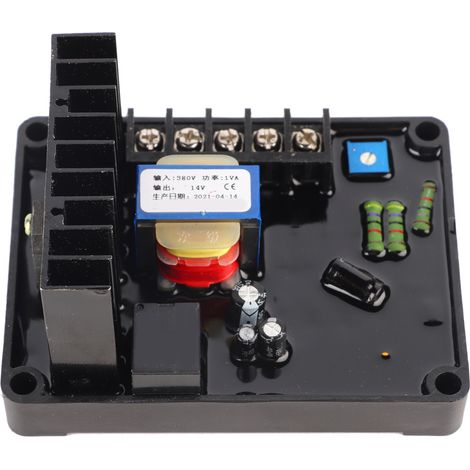 Regolatore automatico di tensione Aolidsive GB 170 AVR, facile da cablare per generatori trifase a spazzole da 220, 380 e 400 V CA, stabilizza la tensione in uscita.