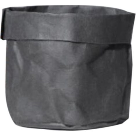 Filiyano-Pot de fleurs noir pour plantes succulentes, en papier kraft lavable, idéal pour le bureau, réutilisable et multifonctionnel. (1/5)