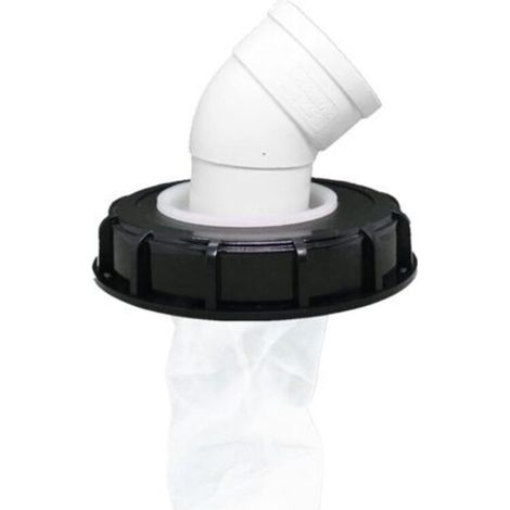 Filtre à Couvercle IBC, Bouchon de Réservoir IBC Lavable en Nylon avec Couvercle, Accessoire de Réservoir IBC avec Filtre en Filet pour 163 mm Réservoir Eau de Pluie (163mm 45°) (1/5)