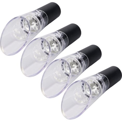 Set mit 4 silbernen Rotweinausgießern, schnelle Belüftung, Hausbar, ABS, Ausgießrohr, Sommelier-Geschenkset. (1/5)