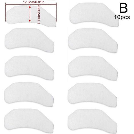 Lot de 10 filtres à air compatibles pour sèche-linge en coton de rechange - B