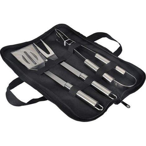 EASYCOMFORT Ensemble Outils Barbecue 3 Pièces en Acier Inoxydable - Kit Ustensiles Cuisine BBQ Grill avec Accessoires (1/5)
