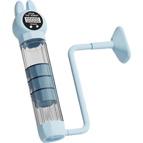 Entrenador de respiración - Entrenador de core - Mejora la respiración - Medición inteligente - 22 x 5 cm - Azul (1/5)