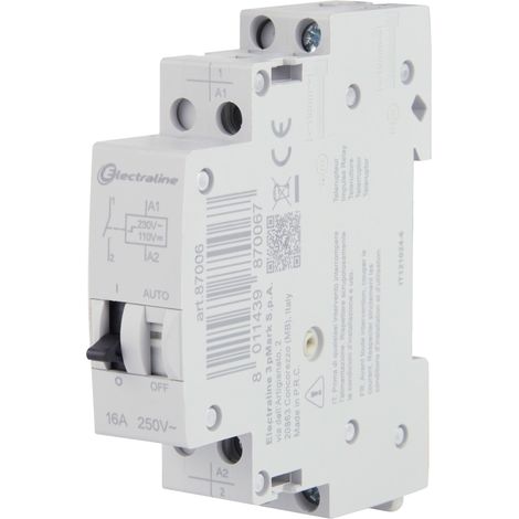 Interrutore a Rele, Teleruttore 16A, 230V, 1NO