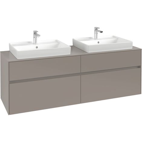 Villeroy & Boch Collaro Meuble sous-lavabo, pour 2 lavabos, avec (1/2)