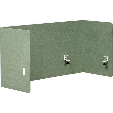 Desk Screen 120 x 60 cm Green SOLOA (1/5)