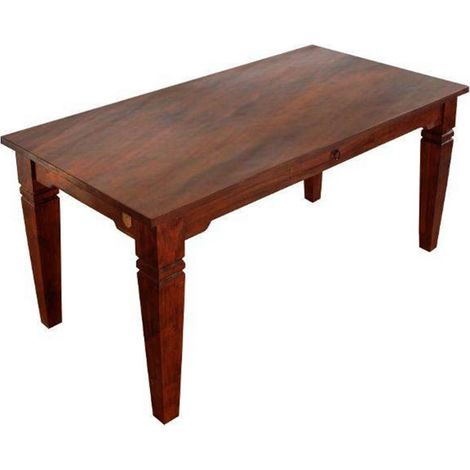 tavolo da pranzo in legno di Acacia 140x90x76 nougat laccato OXFORD 602