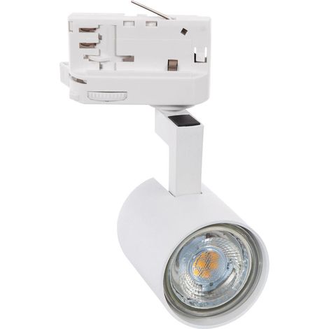 Faretto Portalampada Binario Trifase Juik per Lampadina GU10 Bianco (1/5)