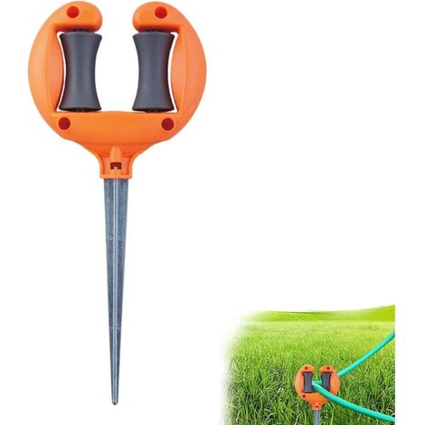 Gartenschlauchführung, Gartenschlauchführungspfähle, Gartenschlauchführungspfähle aus Metall, multifunktionale Erdspieße, dekoratives und robustes Design (1/4)