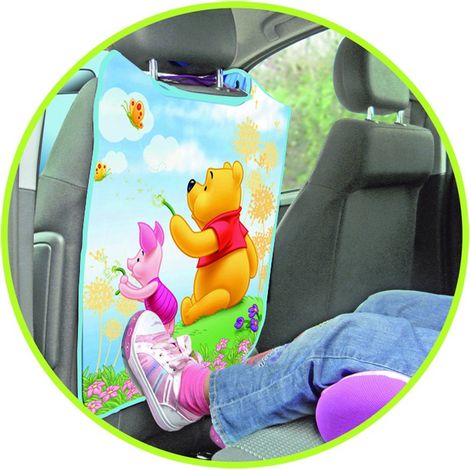 Proteggisedile universale auto sedile anteriore in pvc 45x57cm stampa Cenerentola bambine rosa (1/5)