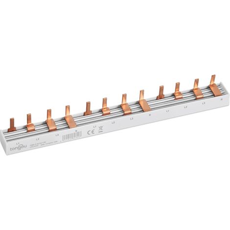 4P 12 Voie Peigne Electrique 63A Peigne de Raccordement Universel 230V/415V, Applicable Disjoncteur et Tableau Electrique (1/5)
