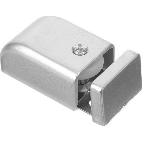 Guide de sol pour porte coulissante fer, argenté (1/5)